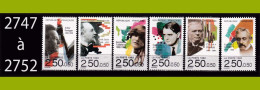 Série Complète 6 Timbres Personnages Célèbres Année 1992 FRANCE NEUFS - Lots & Kiloware (mixtures) - Max. 999 Stamps