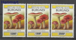 Burundi 2007 Mi 1908-1910 MNH  (ZS4 BUR1908-1910) - Mushrooms