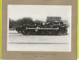 PHOTO ORIGINALE TRAINS Automotrices PLM Et PO Bogie Moteur M.A.N Dieselmotor - Eisenbahnen
