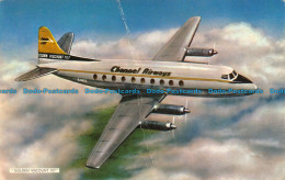 R070589 Golden Viscount 707. Fly Channel Airways. K. Woolcott - World