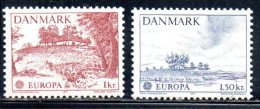 DANEMARK DANMARK DENMARK DANIMARCA 1977 EUROPA CEPT COMPLETE SET SERIE COMPLETA MNH - Ungebraucht
