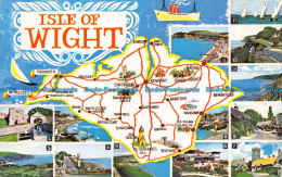 R070595 Isle Of Wight. A Map. Multi View. 1975 - World