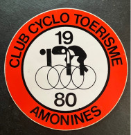 Cyclo Toerisme Amonines - Sticker - Cyclisme - Ciclismo -wielrennen - Radsport