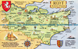 R069740 Kent. The Garden Of England. A Map. Salmon - World