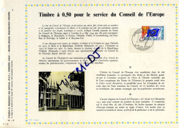 Rare Feuillet PAC (précurseur De CEF) De 1971 - Timbre à 0,50 Pour Le Service Du CONSEIL DE L'EUROPE - 1970-1979