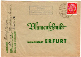 DR 1937, Landpost Stpl. MÜNSA über Altenburg (Thüringen) Auf Brief M. 12 Pf. - Cartas & Documentos