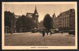 AK Nancy, Place St-Jean, Tram, Strassenbahn  - Strassenbahnen