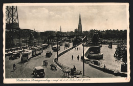 AK Rotterdam, Koninginnebrug Vanaf De V. D. Takstraat Gezien, Tram, Strassenbahn  - Strassenbahnen