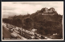 Pc Edinburgh, Castle From West End, Strassenbahnen  - Andere & Zonder Classificatie