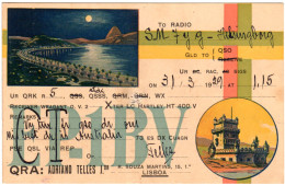 Portugal, Lissabon, 1929 Gebr. Radio-Funk Karte  - Andere & Zonder Classificatie