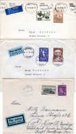 Finnland 1947/64, 3 Briefe M. Versch. Luftpost Etiketten V. Vaasa N. Deutschland - Otros & Sin Clasificación