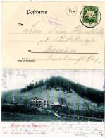 Bayern 1902, R3 Posthilfstelle FISCHERALM Taxe Bayrischzell Auf Sw-AK M. 5 Pf. - Storia Postale