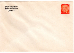 DR, Ungebr. 8 Pf. Privatganzsache Umschlag PWZ-Sammler-Verein "Mars"  - Sonstige & Ohne Zuordnung