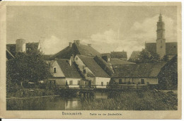 Gruss Aus Donauwörth, Stadtmühle M. Hl. Kreuz Kirche, Ungebr. Sw-AK - Other & Unclassified