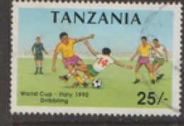 Tanzania   1990   SG 796  World Cup  Fine Used - Tanzanie (1964-...)