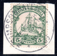 DNG 8, 5 Pf. Auf Briefstück M. Stpl. Simpsonhafen - Nueva Guinea Alemana