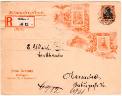 DR, Gebr. 30 Pf. Privatganzsache Umschlag 1806-1906 + F. Redwitz, Stuttgart - Cartas & Documentos