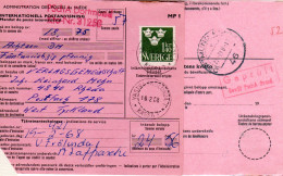 BRD 1968, DORTMUND PSCHA Rücks. Auf Internationaler Postanweisung V. Schweden - Cartas & Documentos