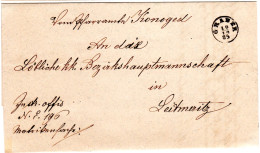 Österreich 1884, Böhmen-Fingerhutstpl. GRABER Klar Auf Brief N. Leitmeritz - Brieven En Documenten