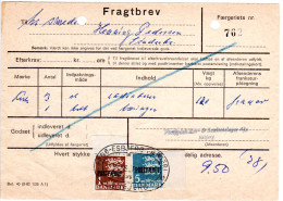 Dänemark 1973, 5+1Kr. Postfaerge Auf Frachtbrief M. Schiffspost Fanö-Esbjerg - Otros & Sin Clasificación