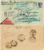 DR 1909, EF 40 Pf. Auf Einschreiben Nachnahme Brief V. Hamburg N. Norwegen - Covers & Documents