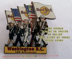 HARD ROCK CAFE - DOUBLE EN RELIEF-WASHINGTON - Militares