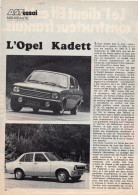 4 Feuillets De Magazine Opel Kadett 1973, GT/E 1976, - Publicités