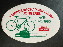 Aye - Kampioenschap België -  Sticker - Cyclisme - Ciclismo -wielrennen - Ciclismo