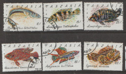 Tanzania   1992  Fishes Various Values  Fine Used - Tanzanie (1964-...)