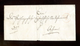 "BADEN" 1846, Vorphila-Briefhuelle Mit Rotem K2 "RASTATT" (L2026) - Prefilatelia