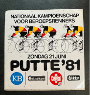 Putte - Kampioenschap België -  Sticker - Cyclisme - Ciclismo -wielrennen - Cycling