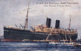 P. And O. Shipping Line S.S. Rajputana India Mail Paquebot - Indien