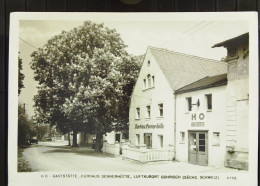 DDR: AK Vom Luftkurort Gorisch (Sächs. Schweiz) Mit HO-Gaststätte "Kurhaus Sennerhütte" Vom 14.9.1957 - Gohrisch