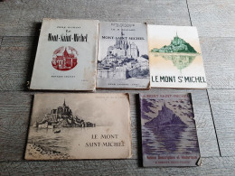 5 Brochures Guides Touristiques Le Mont Saint Michel Guide Visite  Photos - Dépliants Turistici