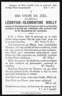 Doodsprentje / Image Mortuaire Léontine Molly - Meulebeke Kortrijk 1877-1934 - Décès