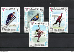 UMM AL QIWAIN 1968 Jeux Olympiques De Grenoble Yvert 75 Oblitéré - Umm Al-Qaiwain