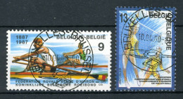(B) 2259/2260 MNH FDC 1987 - 100 Jaar Koninklijke Roeibond En Volleybal. - Neufs
