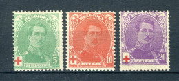 (B) 129/131 MH 1914 - Z.M. Koning Albert 1 - 1 - 1914-1915 Rode Kruis