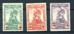 (B) 126/128 MH 1914 - Ten Voordele Van Het Rode Kruis - 1 - 1914-1915 Croix-Rouge