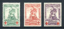 (B) 126/128 MH 1914 - Ten Voordele Van Het Rode Kruis - 1914-1915 Croix-Rouge