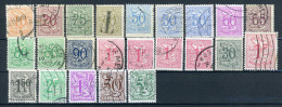 (B) Lot Zegels Cijfer Op Heraldieke Leeuw (1951 - 1957) -8 - Used Stamps