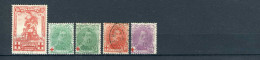 (B) Jaar 1914 Gestempeld (127-131) -10 - 1914-1915 Rotes Kreuz