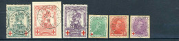 (B) Jaar 1914 Gestempeld (126-131) -2 - 1914-1915 Croix-Rouge