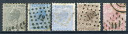 (B) Jaar 1865 Gestempeld (17-20) -6 - 1865-1866 Profilo Sinistro