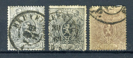 (B) Jaar 1866 Gestempeld (23-25) -6 - 1866-1867 Petit Lion (Kleiner Löwe)