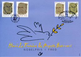 (B) Henri La Fontaine & Auguste Beernaert 2838HK - 1999 - Cartoline Commemorative - Emissioni Congiunte [HK]