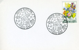 (B) FDC Kaart 1980  1966 - Gentse Floraliën VI - Briefe U. Dokumente