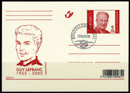 (B) België Briefkaart FDC  2002(4) - Guy Lefranc 1952-2002 - Geïllustreerde Briefkaarten (1971-2014) [BK]
