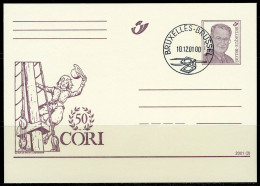 (B) België Briefkaart FDC  2001(2) - Cori - Geïllustreerde Briefkaarten (1971-2014) [BK]