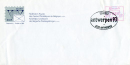 (B) ATM88 FDC Envelop 1993 - Antwerpen '93 15 BEF - Autres & Non Classés